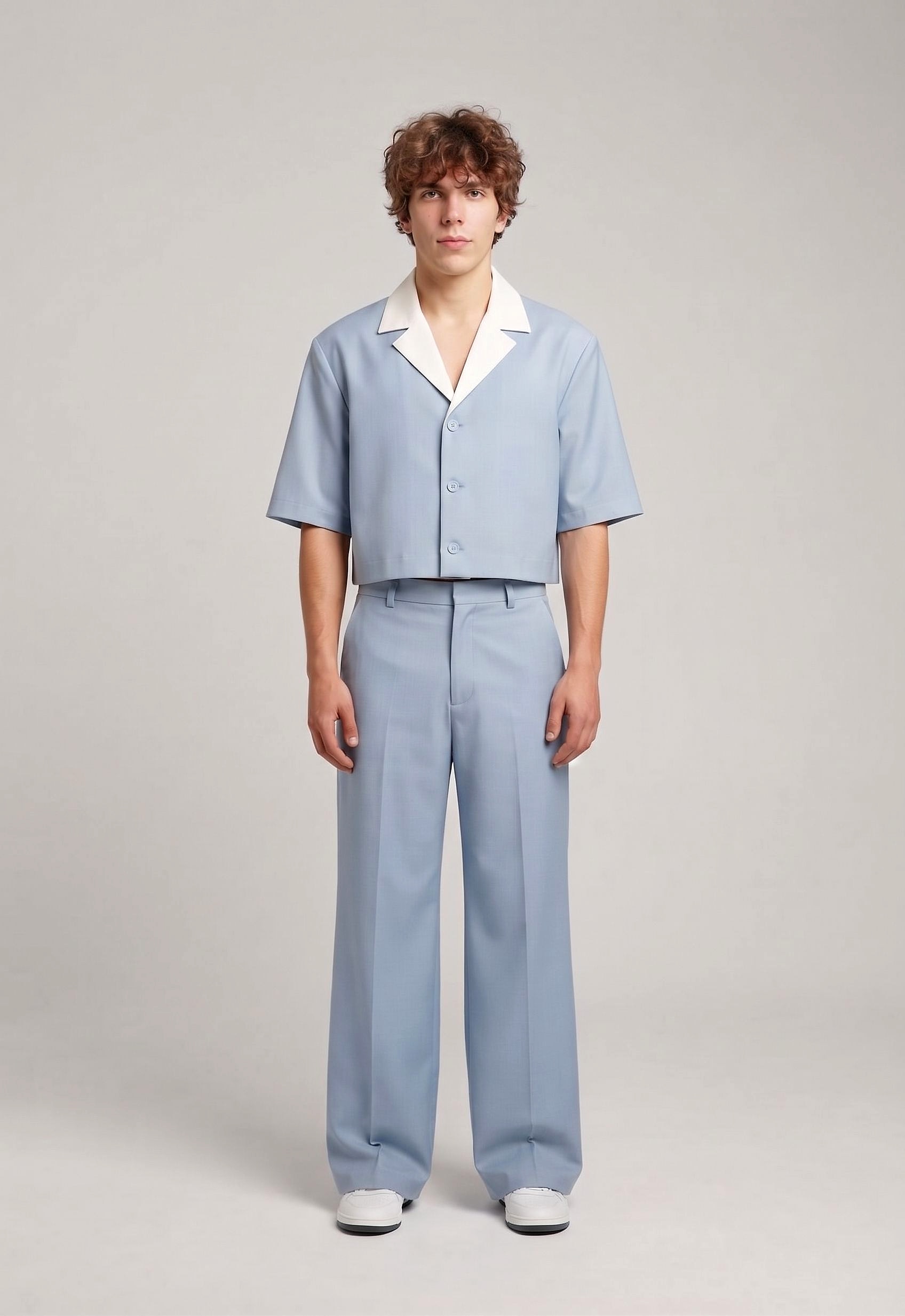 Contrast Collar Jacket