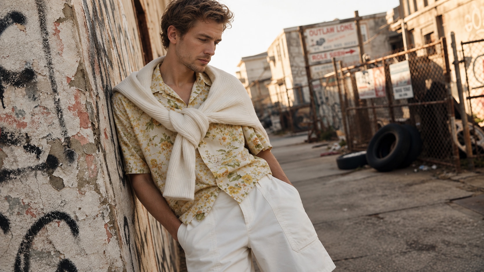 Floral Shirt — Cream